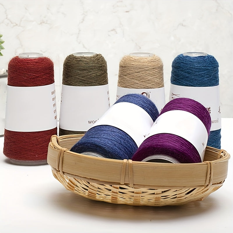 48 Merino Wool Pure Cashmere Wool Yarn Cashmere Fine Yarn Ball Hand Mixed Yarn Handmade DIY Knitted Scarf Crochet Needle Matching Line 1pc 50G Width 2.36inch Height 4.33inch