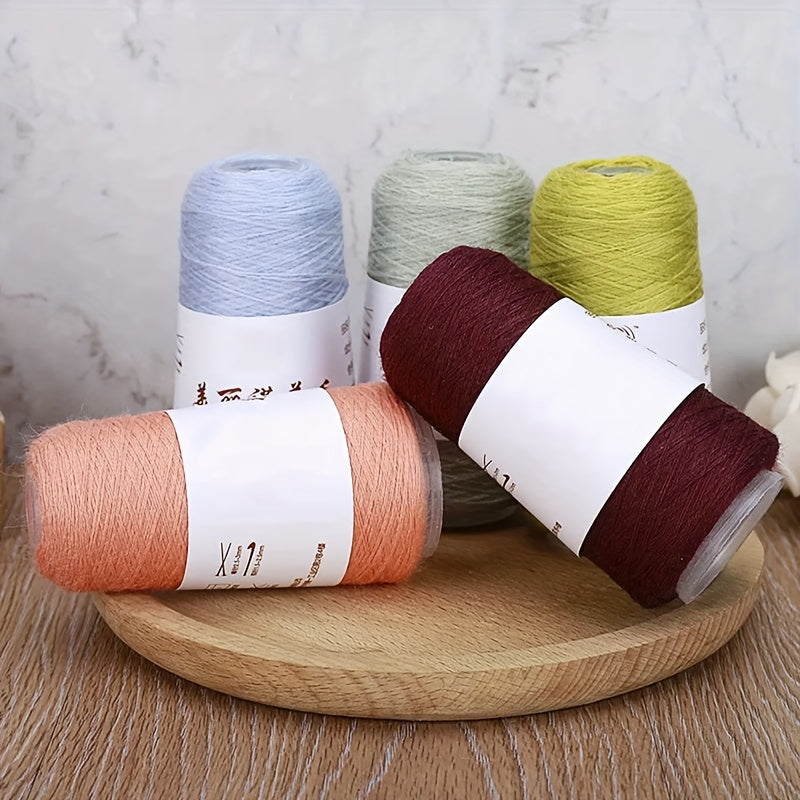 48 Merino Wool Pure Cashmere Wool Yarn Cashmere Fine Yarn Ball Hand Mixed Yarn Handmade DIY Knitted Scarf Crochet Needle Matching Line 1pc 50G Width 2.36inch Height 4.33inch