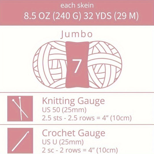 Chunky Chenille Yarn for Crocheting Arm Knitting Super Soft Jumbo Knit Blanket Yarn Pink 2 Pack 32 yds 8.5 oz Each Pack